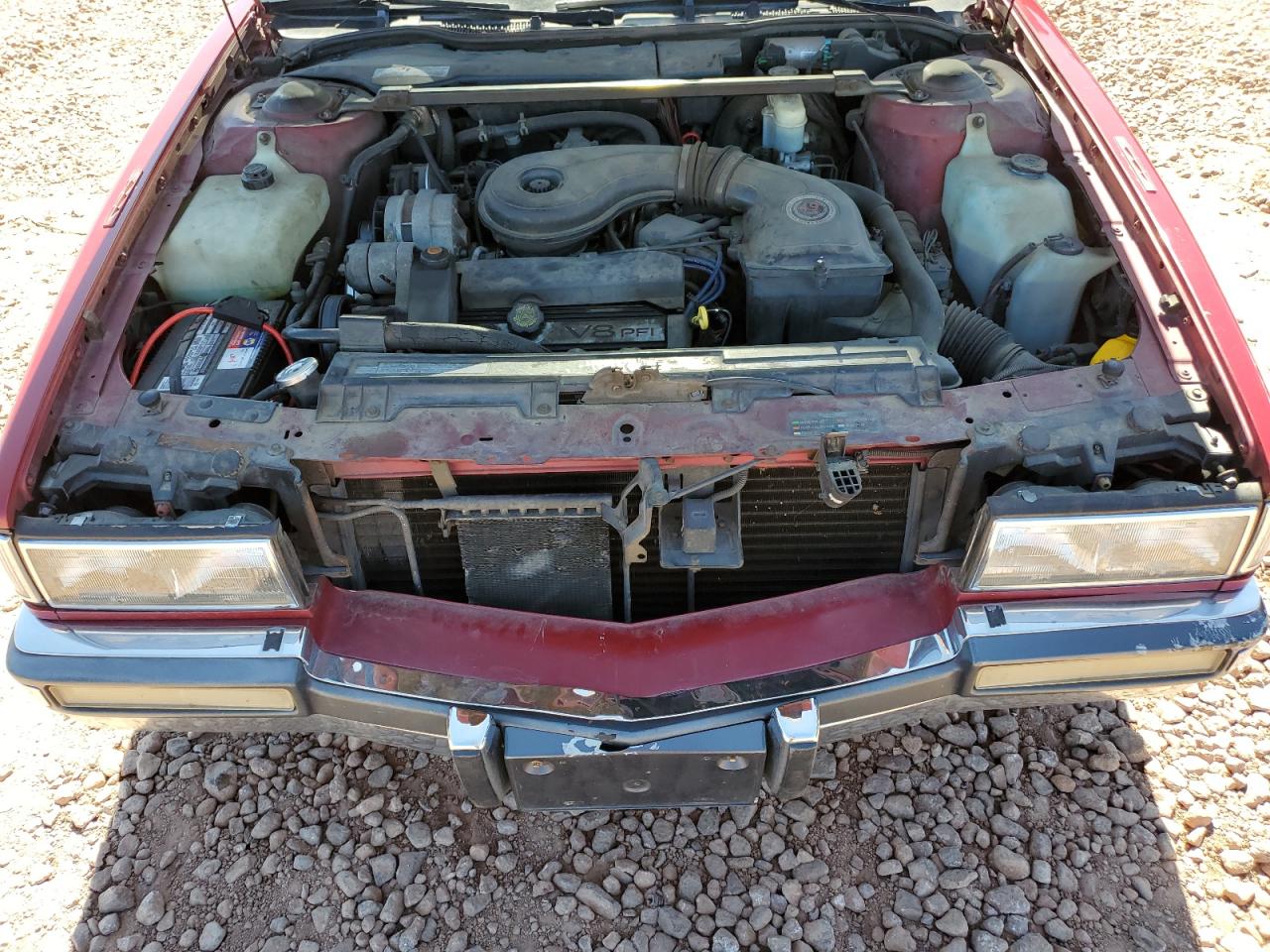 1991 Cadillac De Ville VIN 1G6CD53B8M4347542 Copart auction photo, rear end / side damage thumbnail 11