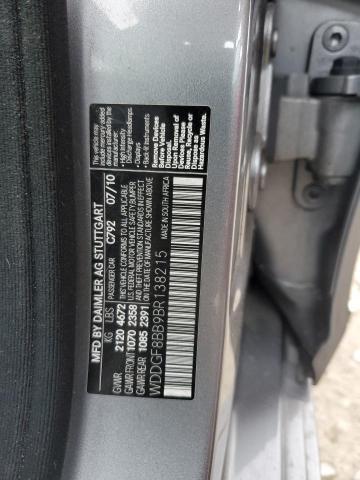 2011 Mercedes-Benz C-klasse VIN WDDGF8BB9BR138215 Copart auction photo, front end damage thumbnail 12