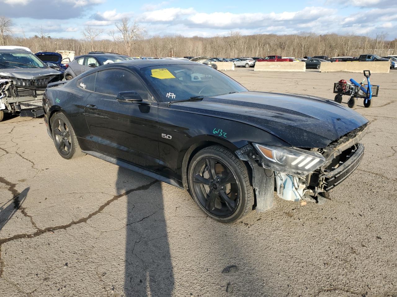 2017 Ford Mustang VIN 1FA6P8CF5H5247166 Copart auction photo, all over damage thumbnail 4