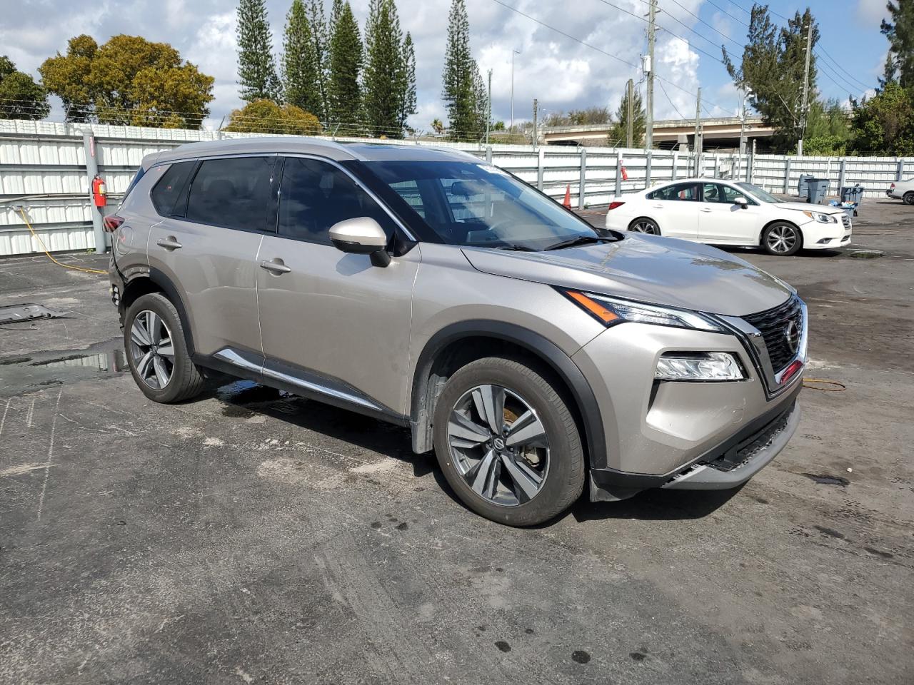 2021 Nissan Rogue VIN JN8AT3CA3MW018937 Copart auction photo, rear end damage thumbnail 4