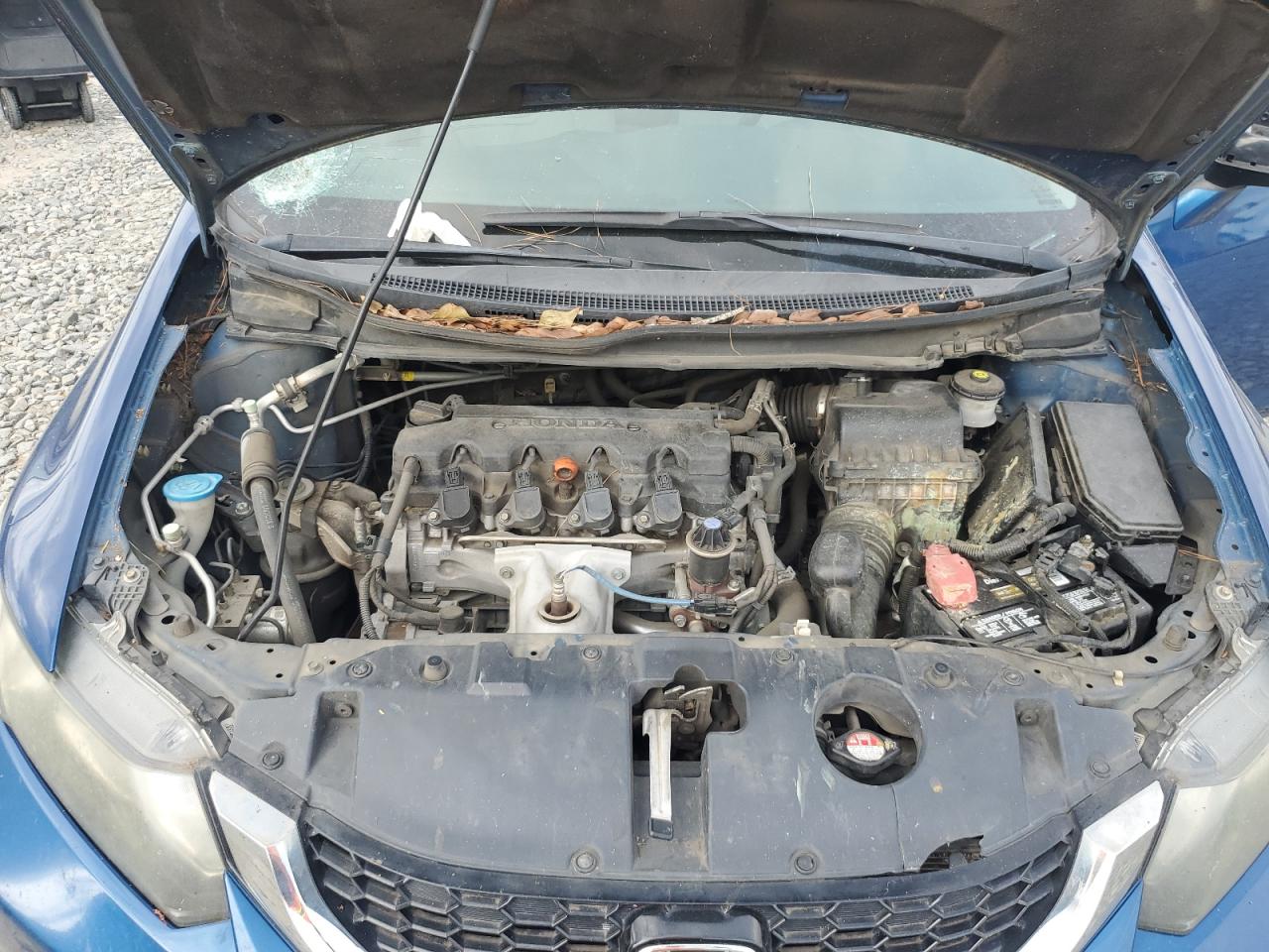 2013 Honda Civic VIN 2HGFB2F86DH517772 Copart auction photo, front end / top/roof damage thumbnail 11