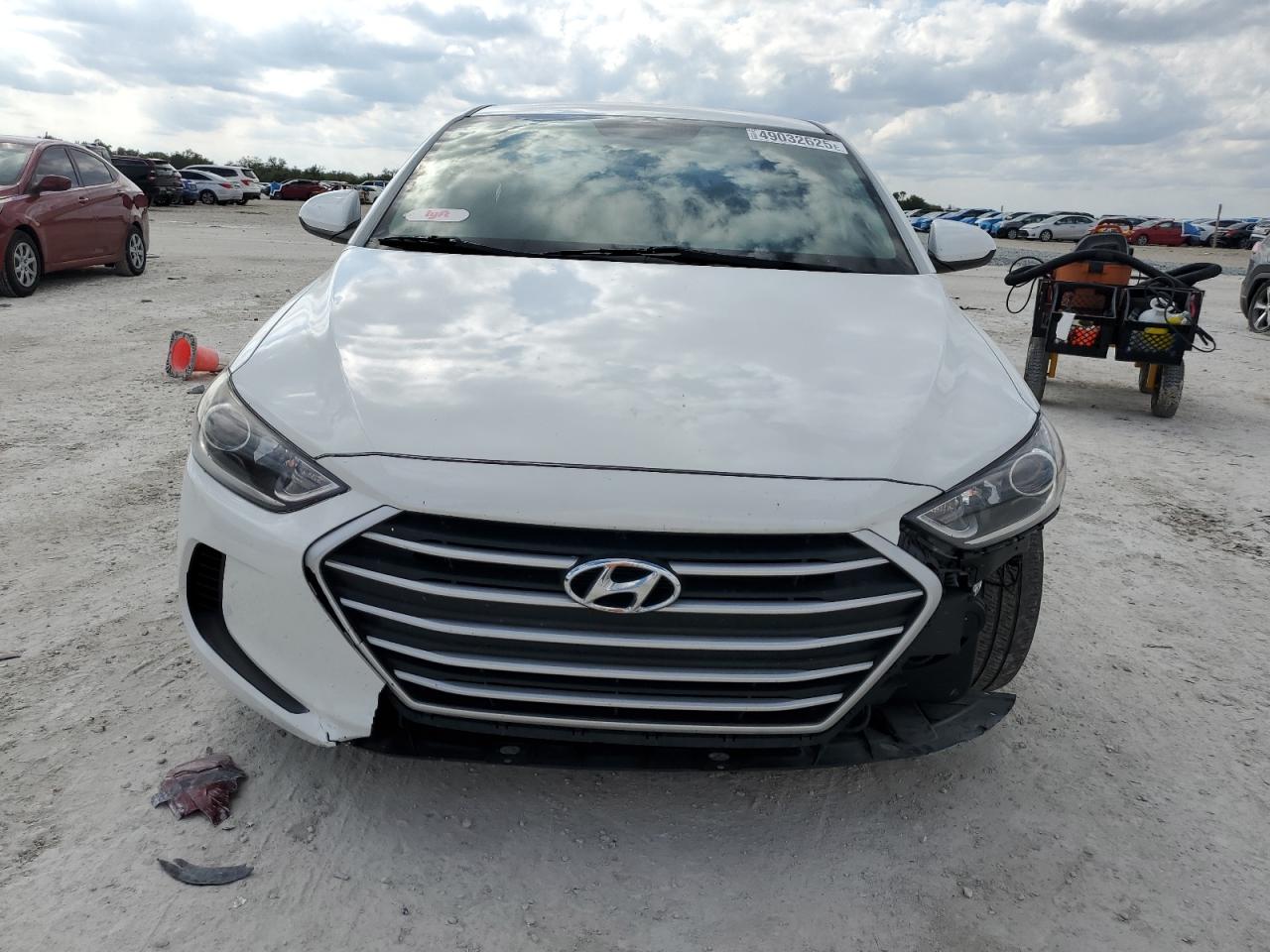 2018 Hyundai Elantra VIN 5NPD84LF7JH314220 Copart auction photo, side / front end damage thumbnail 5