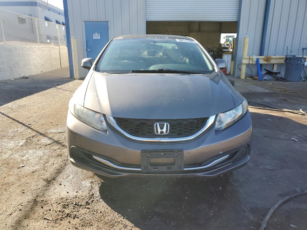 2013 Honda Civic VIN 2HGFB2F55DH547318 Copart auction photo, rear end damage thumbnail 5