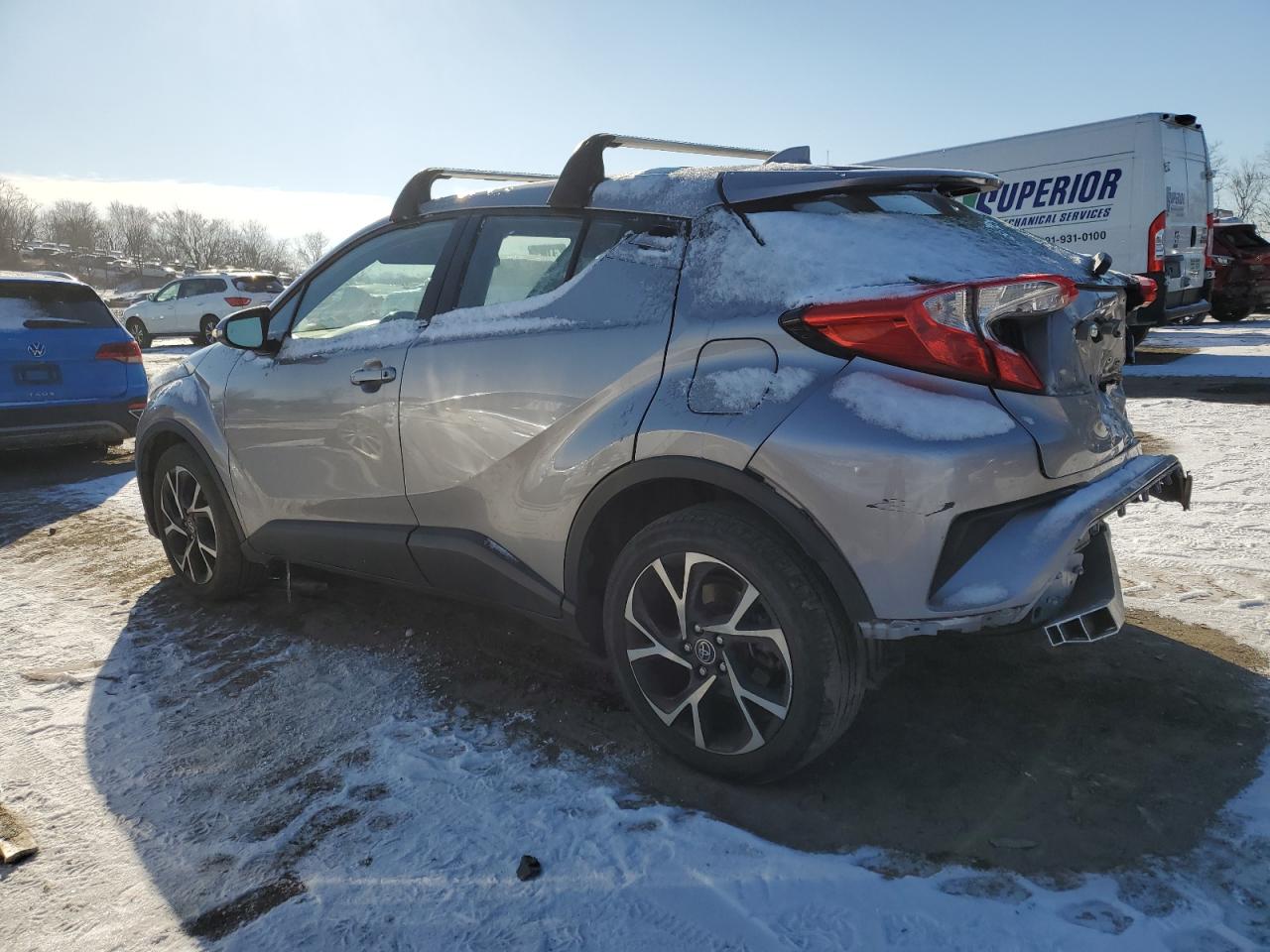 2019 Toyota C-HR VIN NMTKHMBX4KR097396 Copart auction photo, rear end damage thumbnail 2