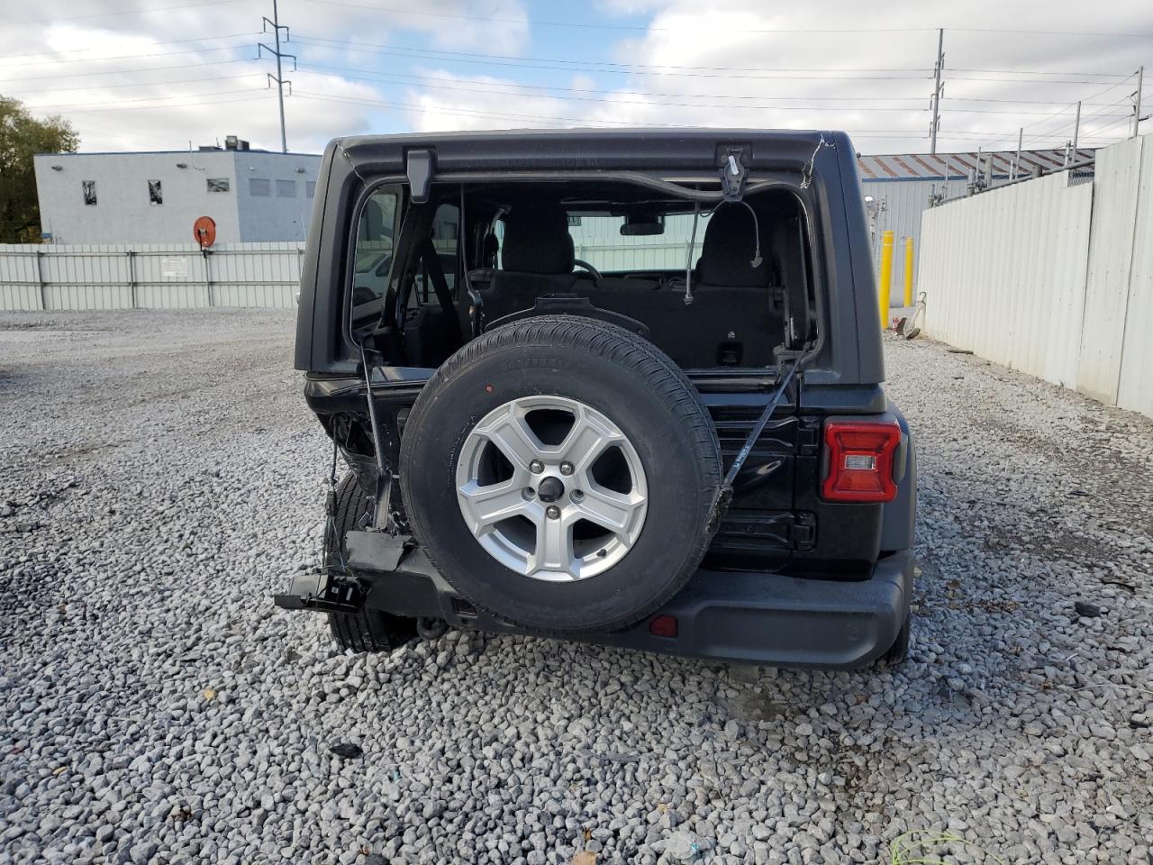 2021 Jeep Wrangler VIN 1C4HJXDNXMW503293 Copart auction photo, rear end damage thumbnail 6
