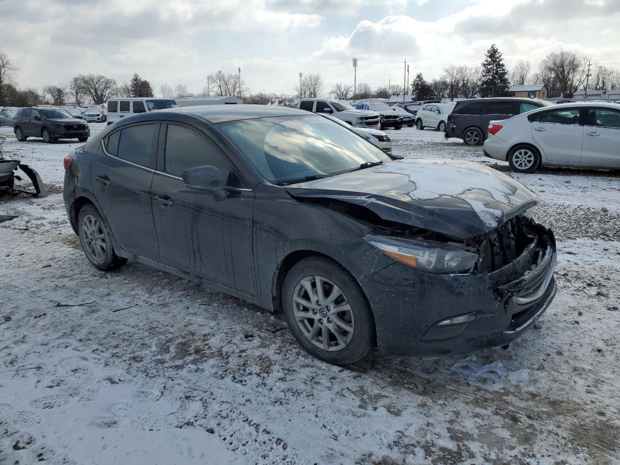 2018 Mazda 3 VIN 3MZBN1U74JM192672 Copart auction photo, front end damage thumbnail 4