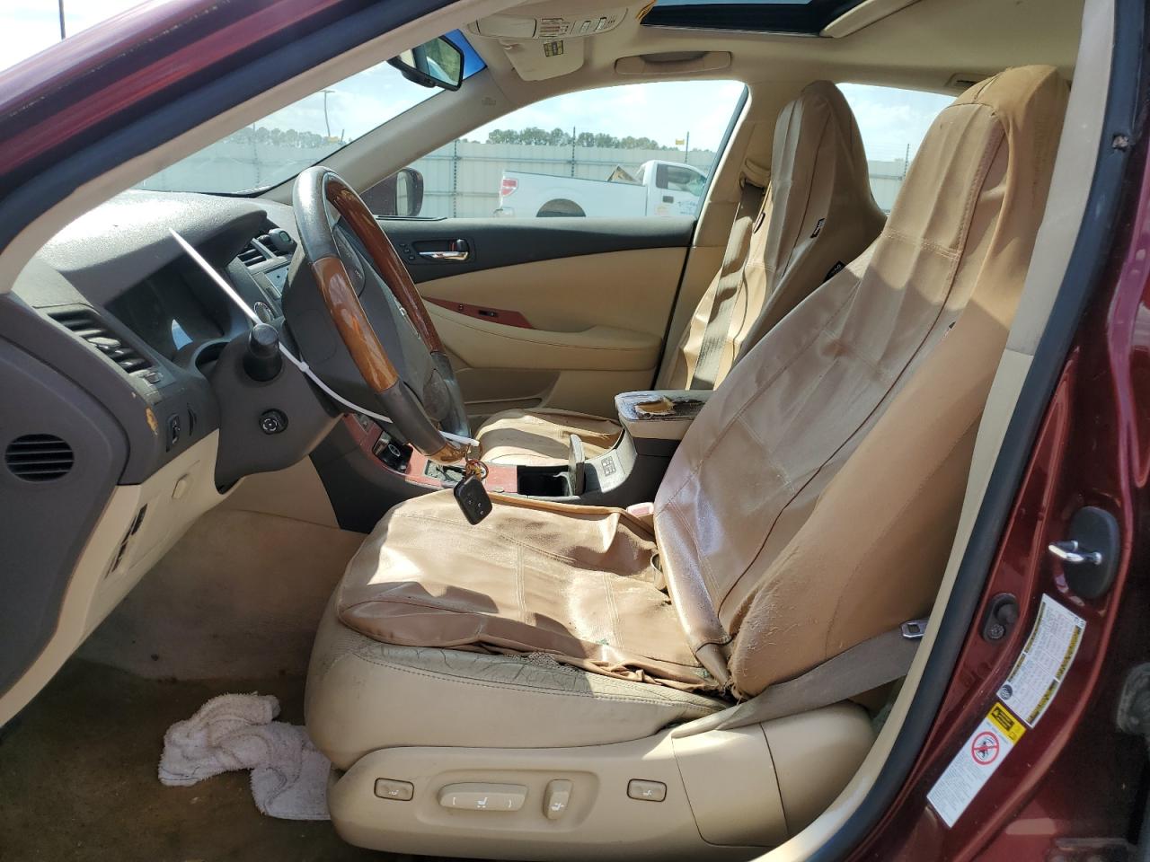 2008 Lexus ES VIN JTHBJ46GX82233853 Copart auction photo, front end damage thumbnail 7