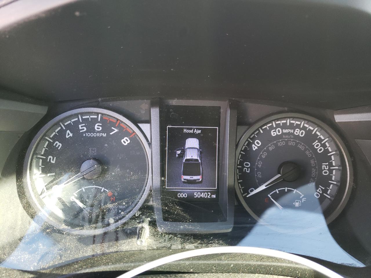 2020 Toyota Tacoma VIN 3TMCZ5ANXLM346844 Copart auction photo, front end / hail damage thumbnail 9
