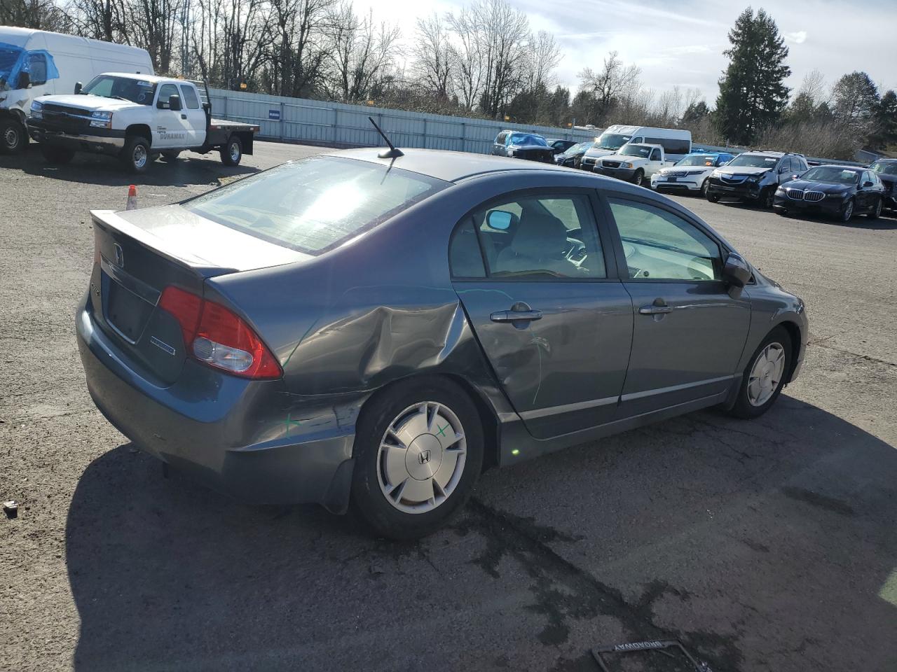 2010 Honda Civic VIN JHMFA3F24AS007393 Copart auction photo, side damage thumbnail 3