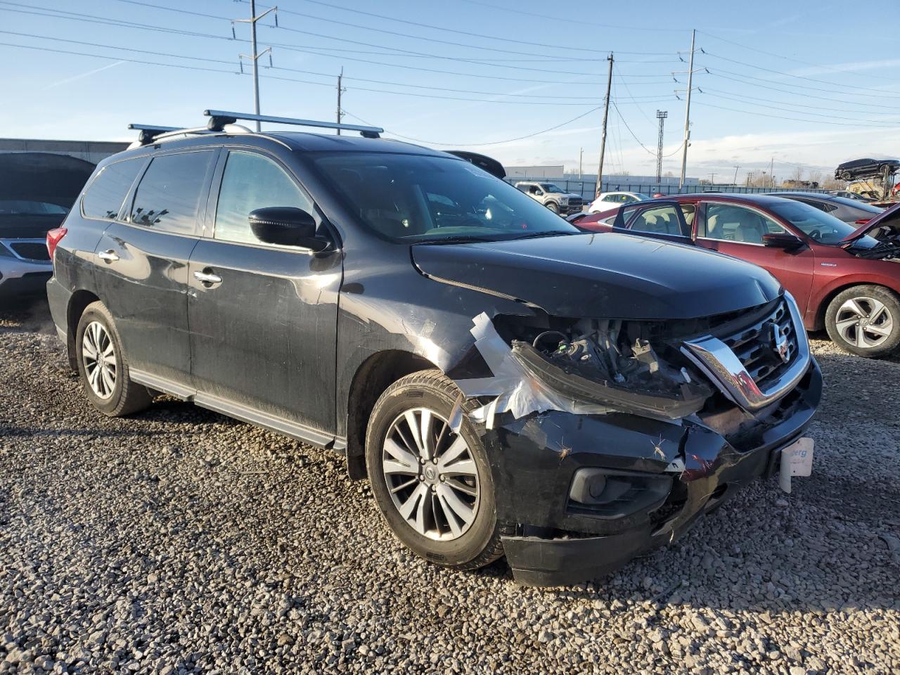 2017 Nissan Pathfinder VIN 5N1DR2MM9HC697643 Copart auction photo, front end damage thumbnail 4