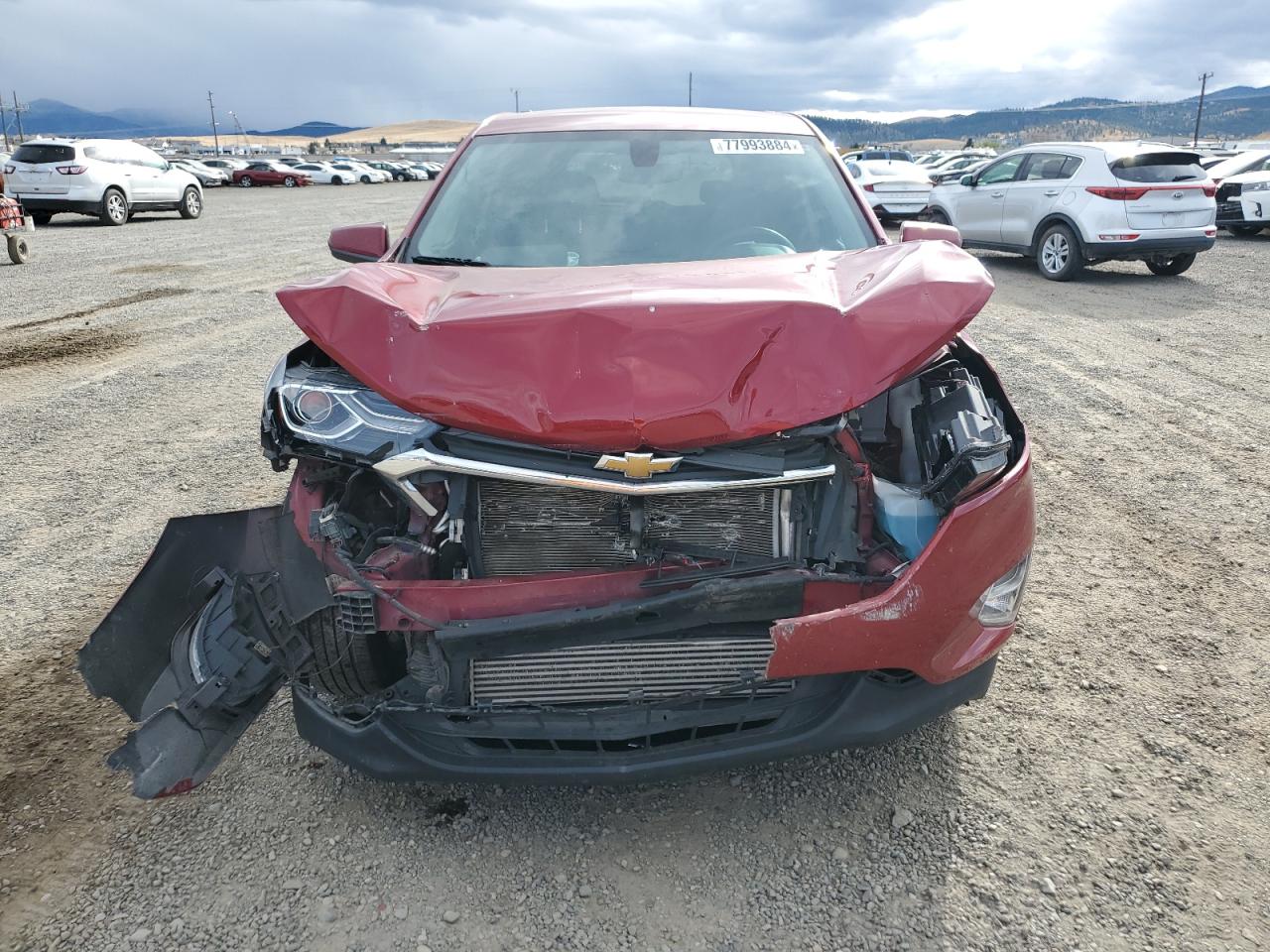 2018 Chevrolet Equinox VIN 2GNAXSEV2J6284988 Copart auction photo, front end / side damage thumbnail 5