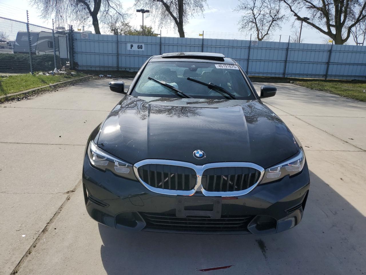 2020 BMW 3er VIN 3MW5R1J05L8B10789 Copart auction photo, top/roof / rear end damage thumbnail 5
