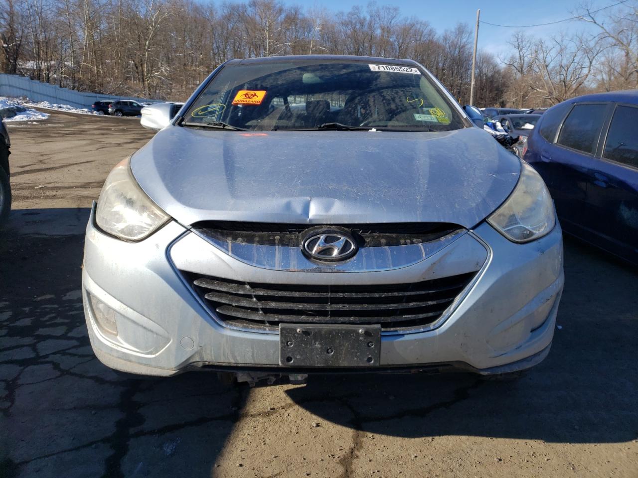 2012 Hyundai Tucson VIN KM8JUCAC6CU454054 Copart auction photo, rear end / front end damage thumbnail 5