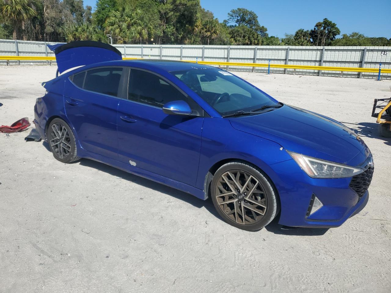 2020 Hyundai Elantra VIN KMHD04LB6LU993809 Copart auction photo, rear end damage thumbnail 4