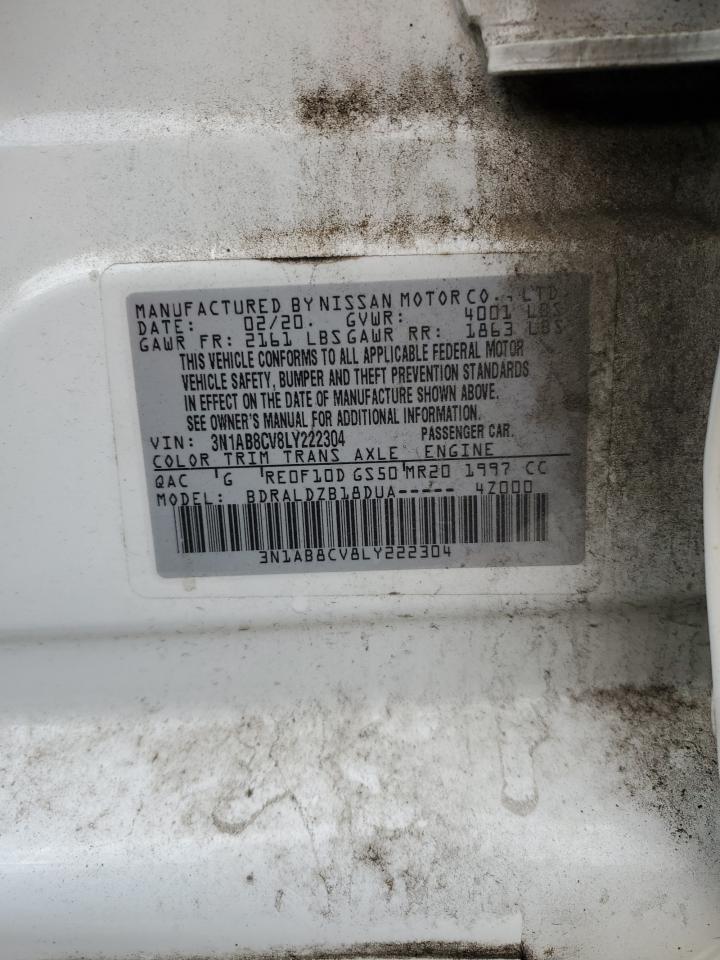 2020 Nissan Sentra VIN 3N1AB8CV8LY222304 Copart auction photo, rear end damage thumbnail 15