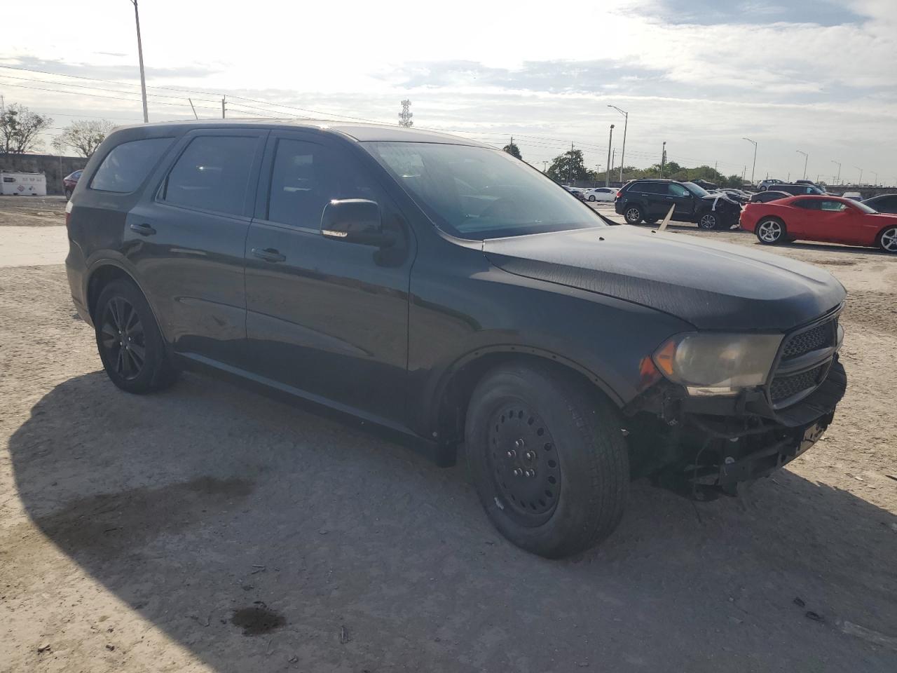2013 Dodge Durango VIN 1C4SDHCT0DC697711 Copart auction photo, front end damage thumbnail 4