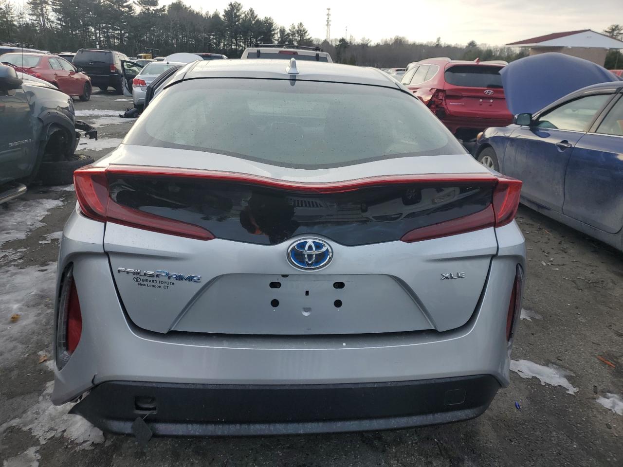 2021 Toyota Prius VIN JTDKAMFP6M3174984 Copart auction photo, side / rear end damage thumbnail 6