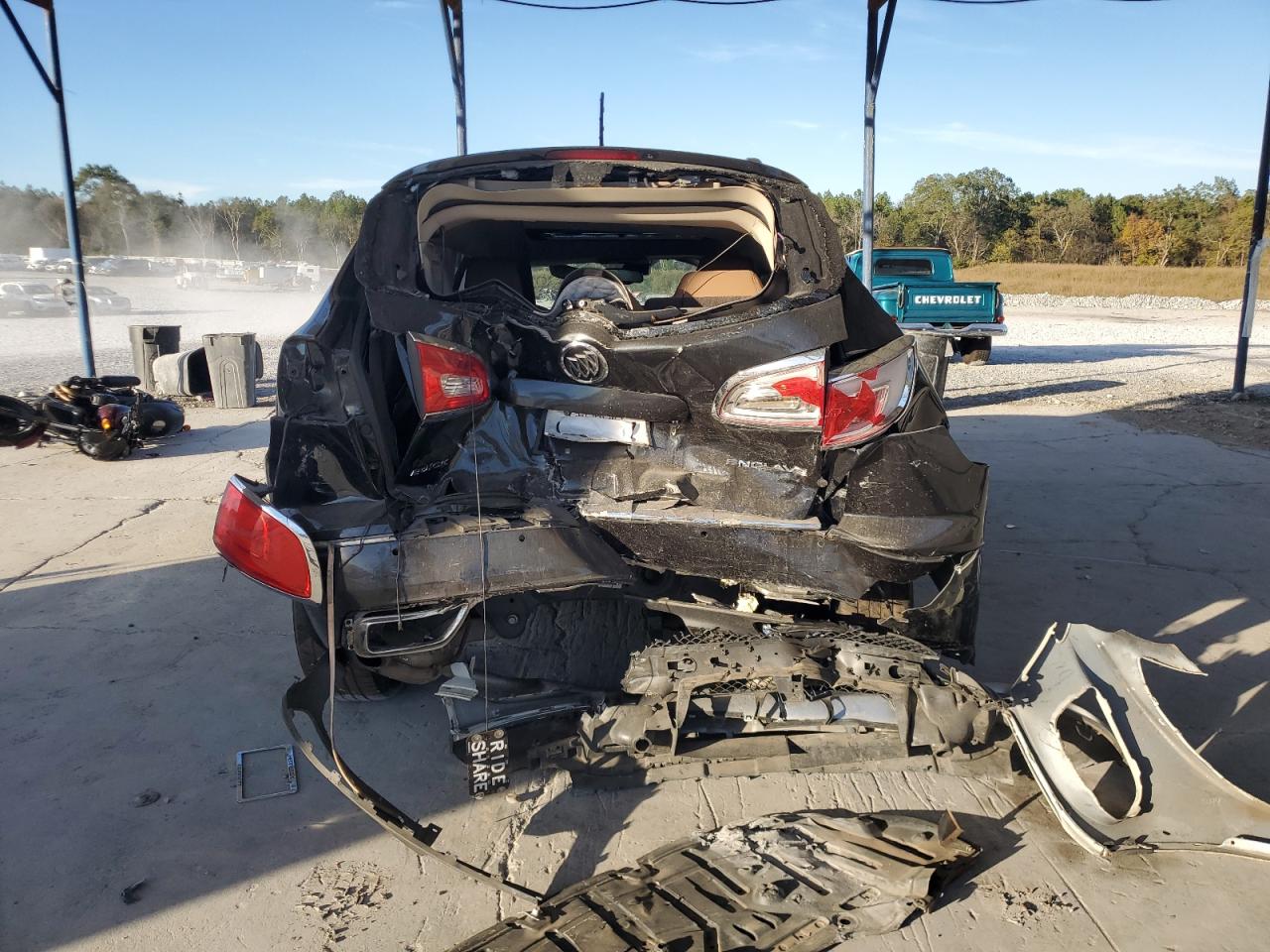 2015 Buick Enclave VIN 5GAKRBKD0FJ219393 Copart auction photo, rear end / mechanical damage thumbnail 6