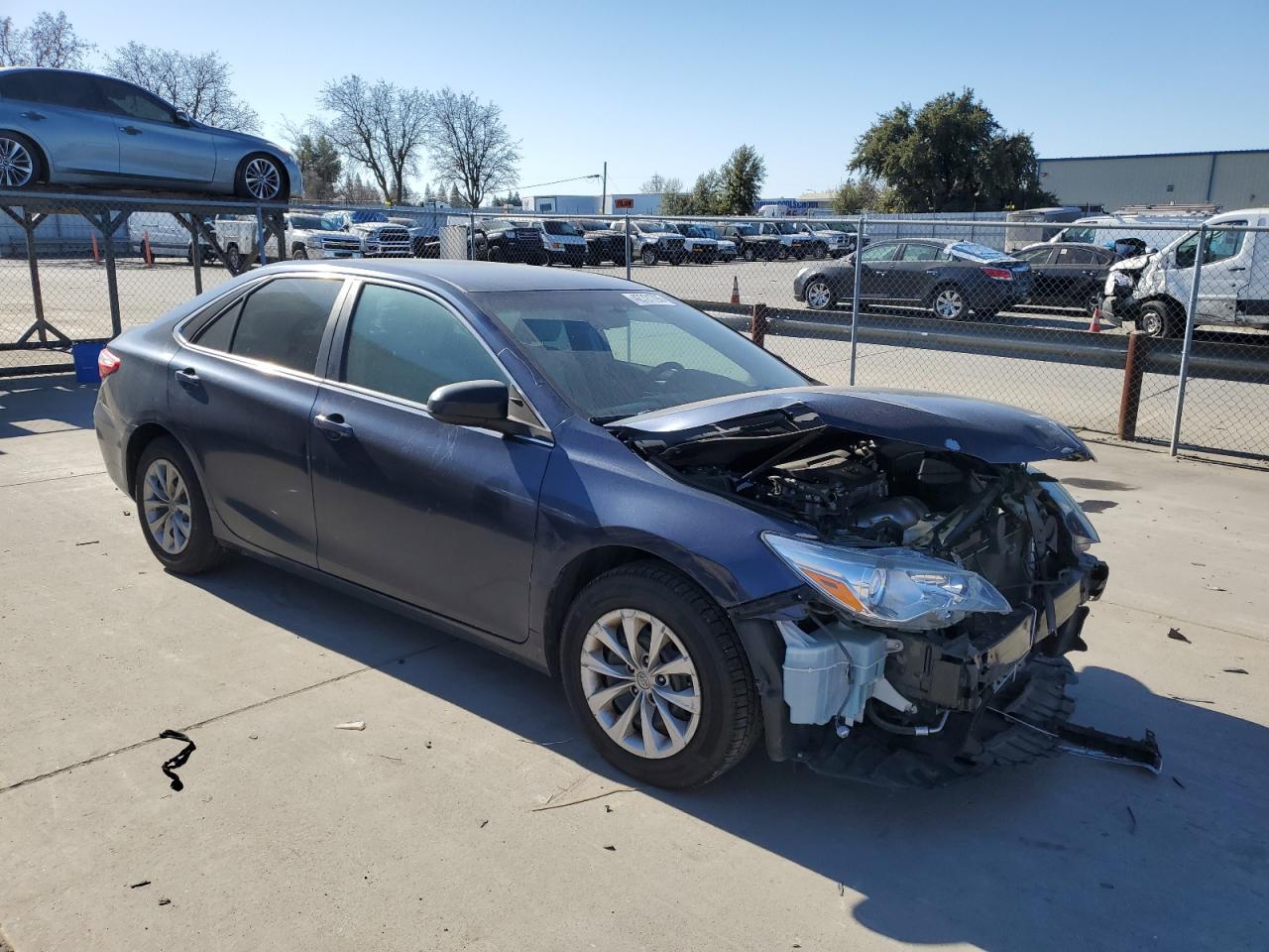 2015 Toyota Camry VIN 4T4BF1FK6FR514394 Copart auction photo, front end damage thumbnail 4