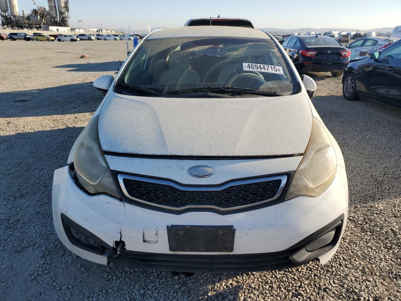 2012 KIA Rio VIN KNADM5A39C6060658 Copart auction photo, rear end damage thumbnail 5