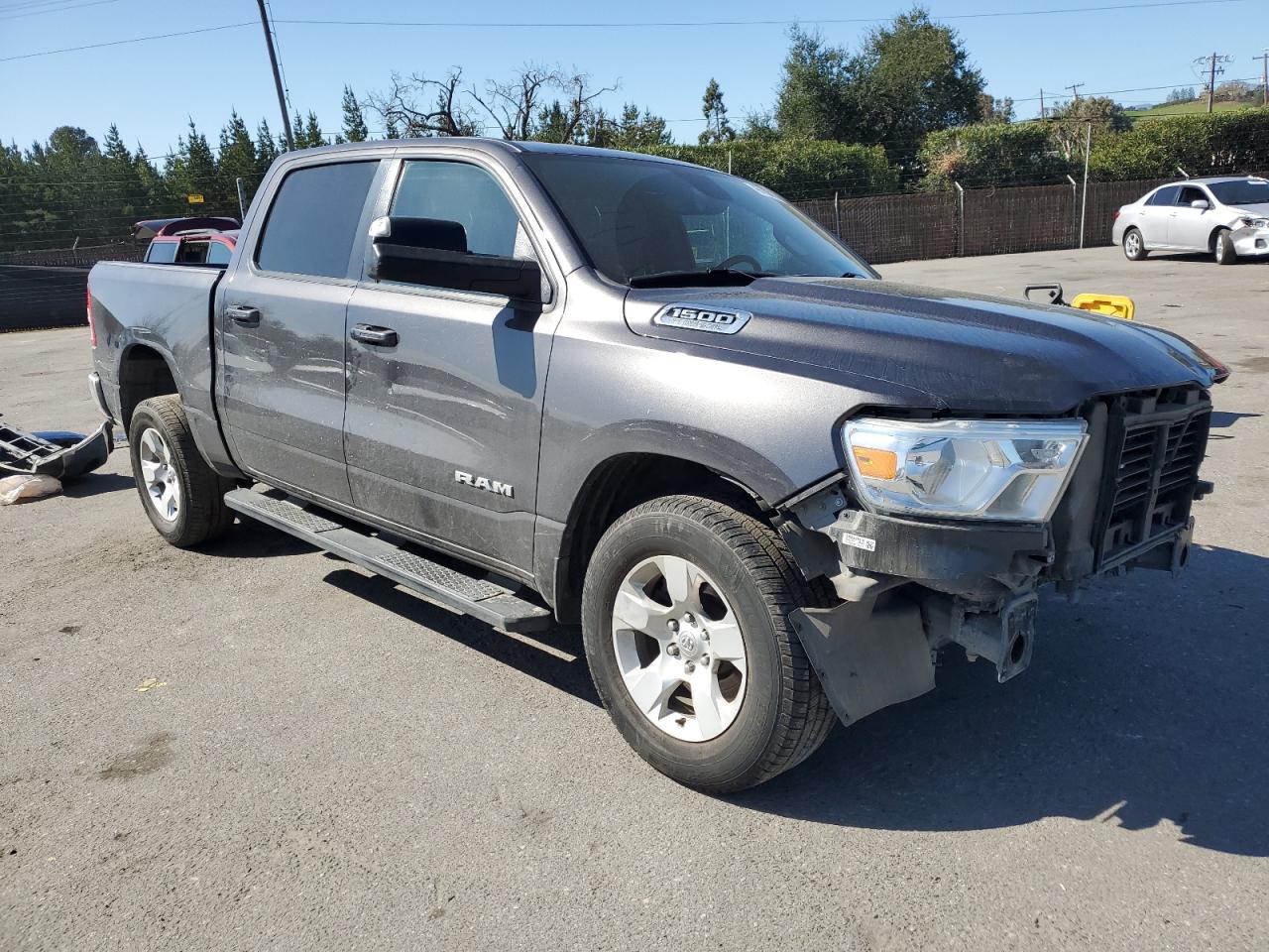 2021 RAM 1500 VIN 1C6RREFT3MN710277 Copart auction photo, front end / side damage thumbnail 4