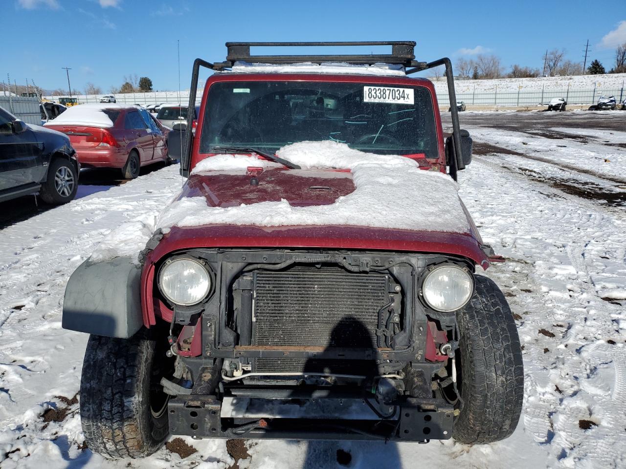2013 Jeep Wrangler VIN 1C4BJWDG0DL587496 Copart auction photo, biohazard/chemical / front end damage thumbnail 5