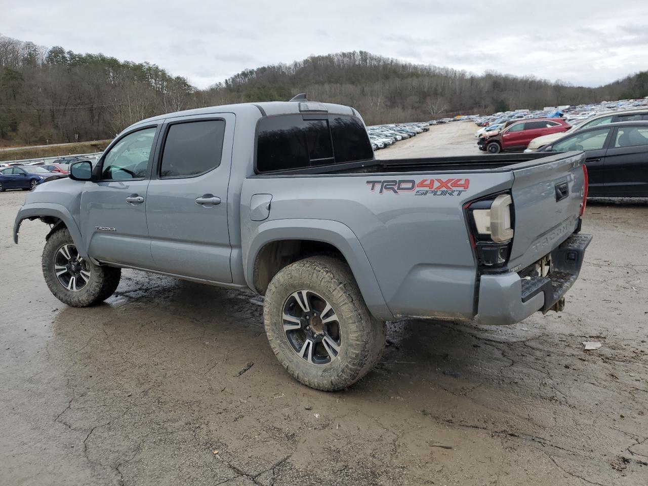 2018 Toyota Tacoma VIN 5TFCZ5AN1JX154252 Copart auction photo, all over damage thumbnail 2