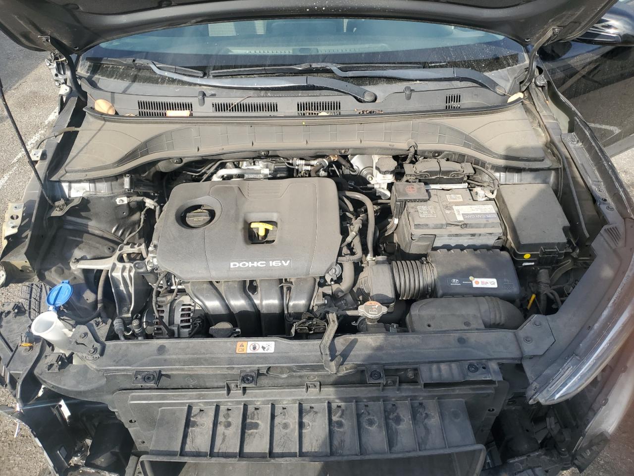 2020 Hyundai Kona VIN KM8K12AA6LU499937 Copart auction photo, front end / all over damage thumbnail 12