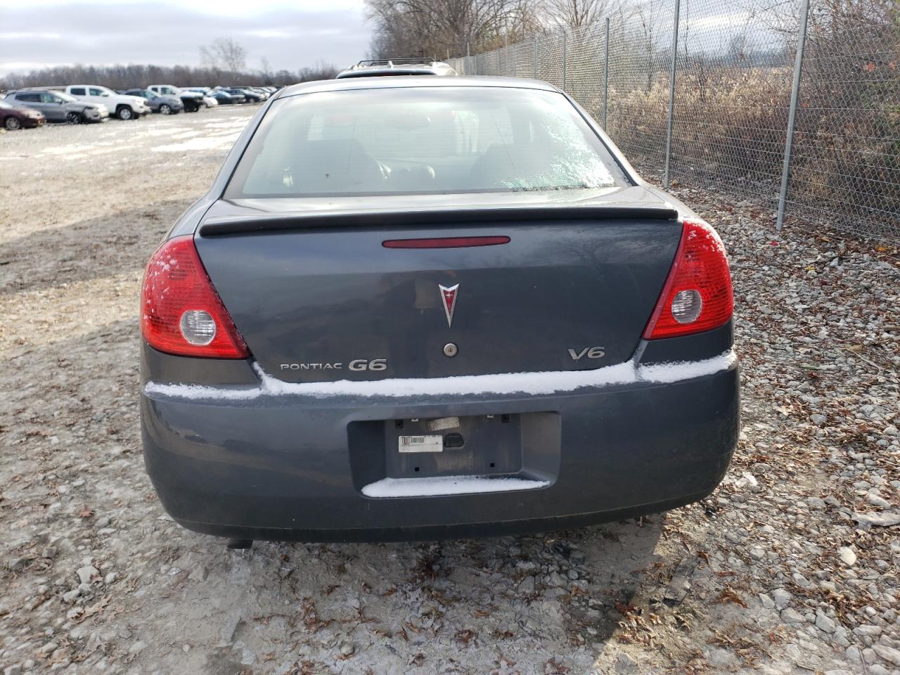 2008 Pontiac G6 VIN 1G2ZG57N584260291 Copart auction photo, rear end / undercarriage damage thumbnail 6