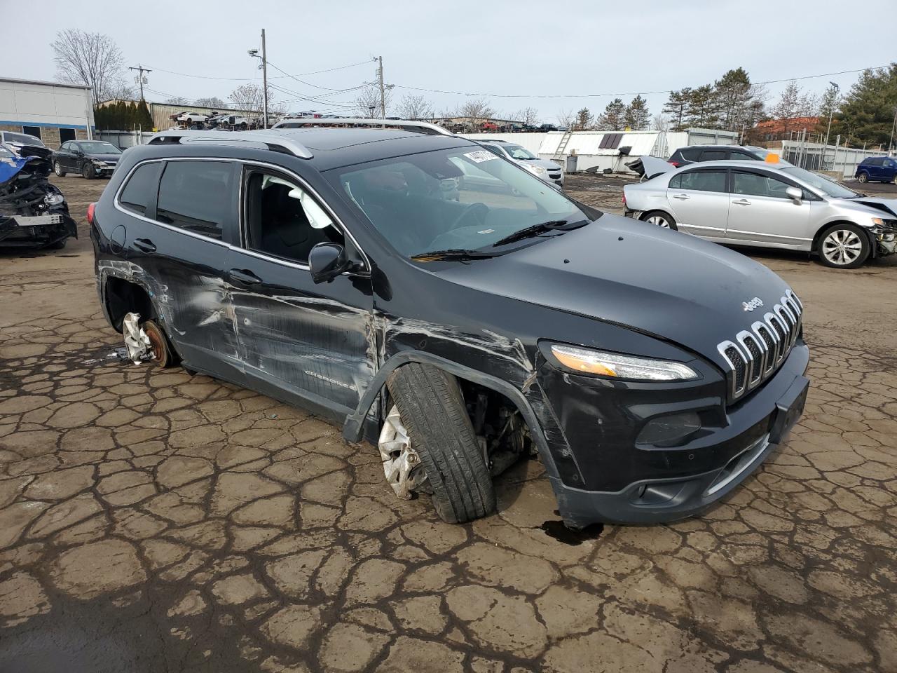 2015 Jeep Grand Cherokee VIN 1C4PJMDS8FW699463 Copart auction photo, side / undercarriage damage thumbnail 4