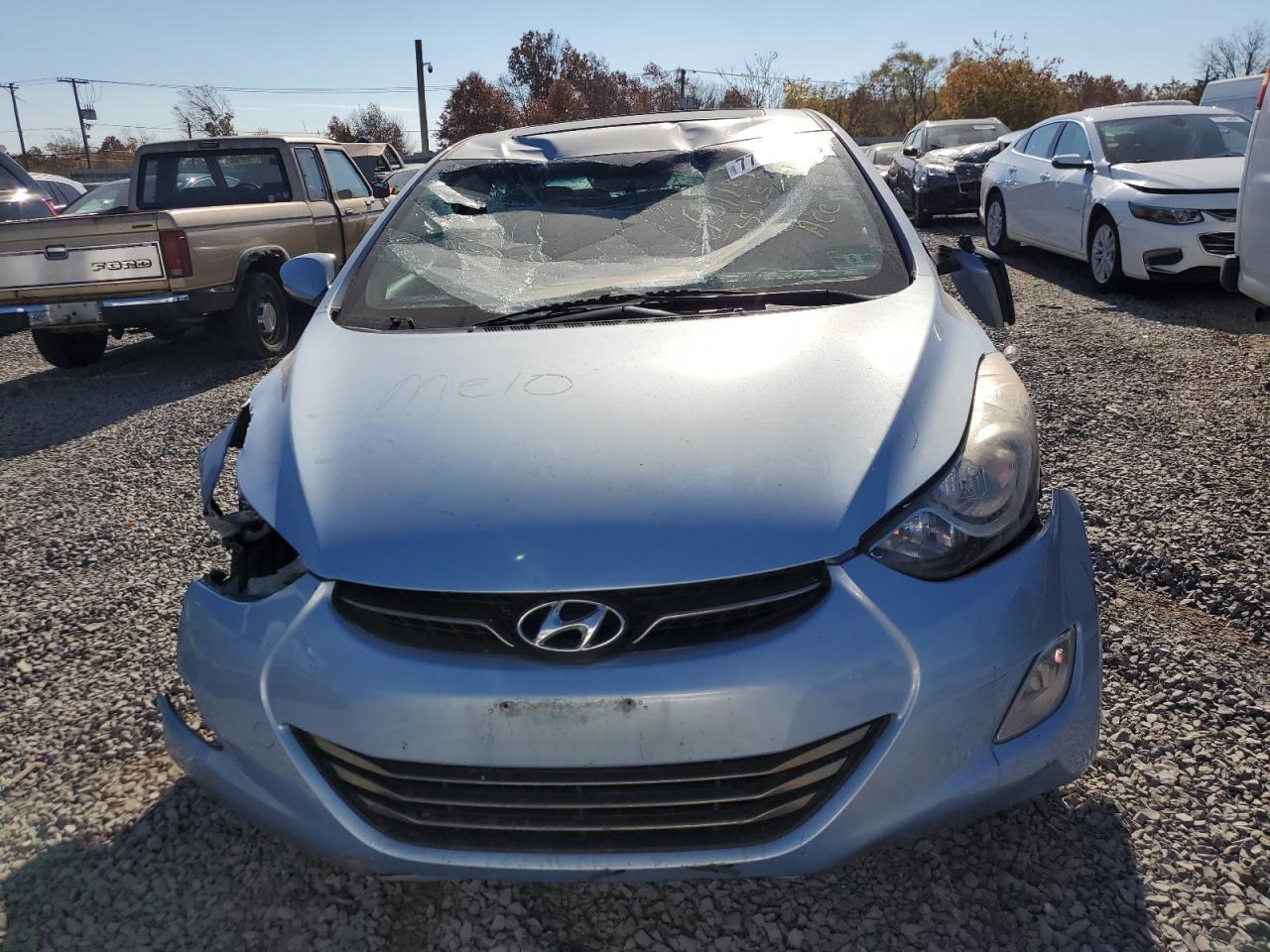2012 Hyundai Elantra VIN KMHDH4AE4CU458211 Copart auction photo, all over damage thumbnail 5