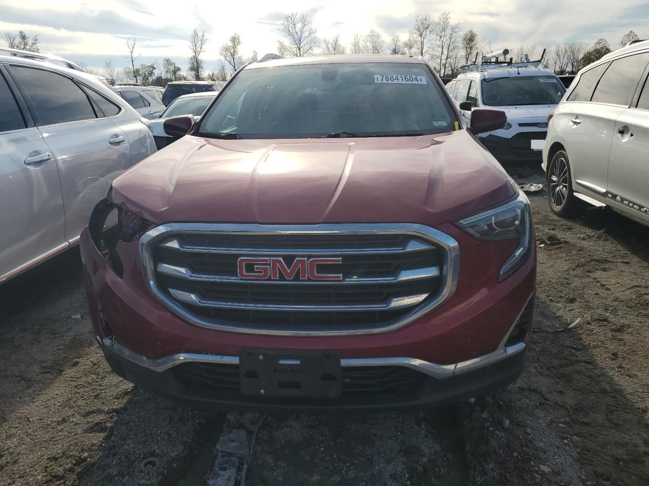 2018 GMC Terrain VIN 3GKALPEV6JL257925 Copart auction photo, front end / side damage thumbnail 5