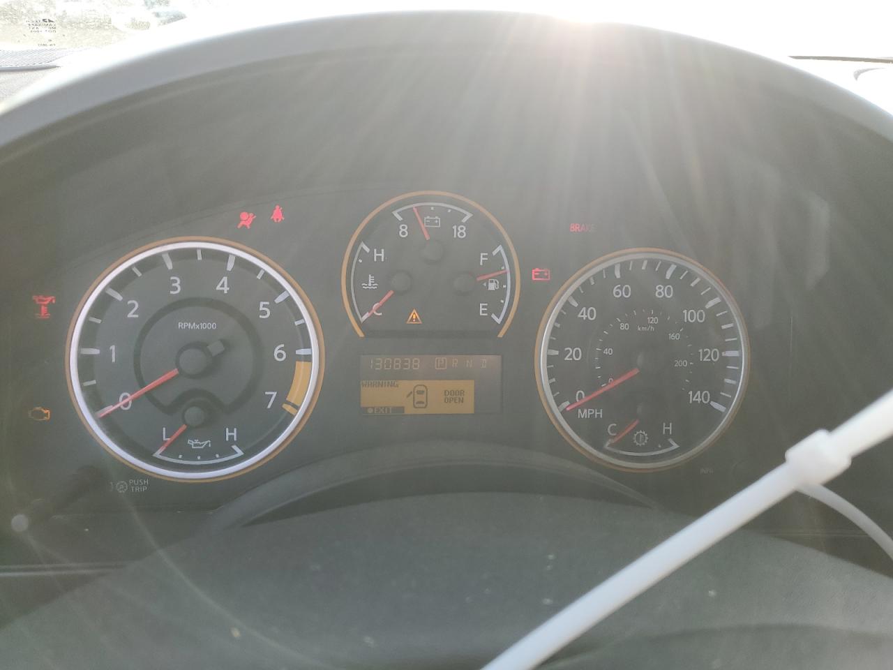 2013 Nissan Titan VIN 1N6AA0ED7DN300217 Copart auction photo, front end / side damage thumbnail 9