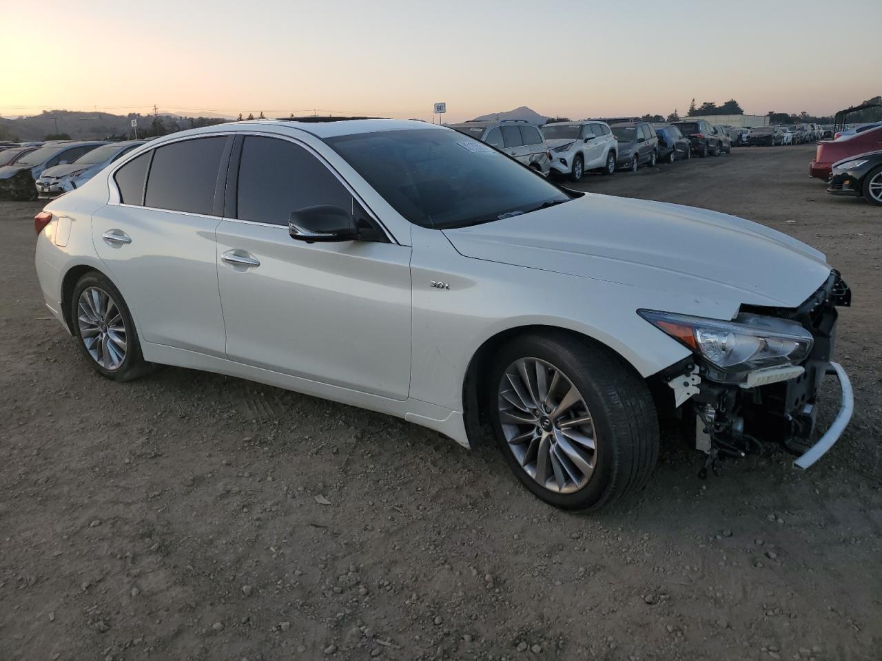 2019 Infiniti Q50 VIN JN1EV7AP2KM512692 Copart auction photo, vandalism / front end damage thumbnail 4