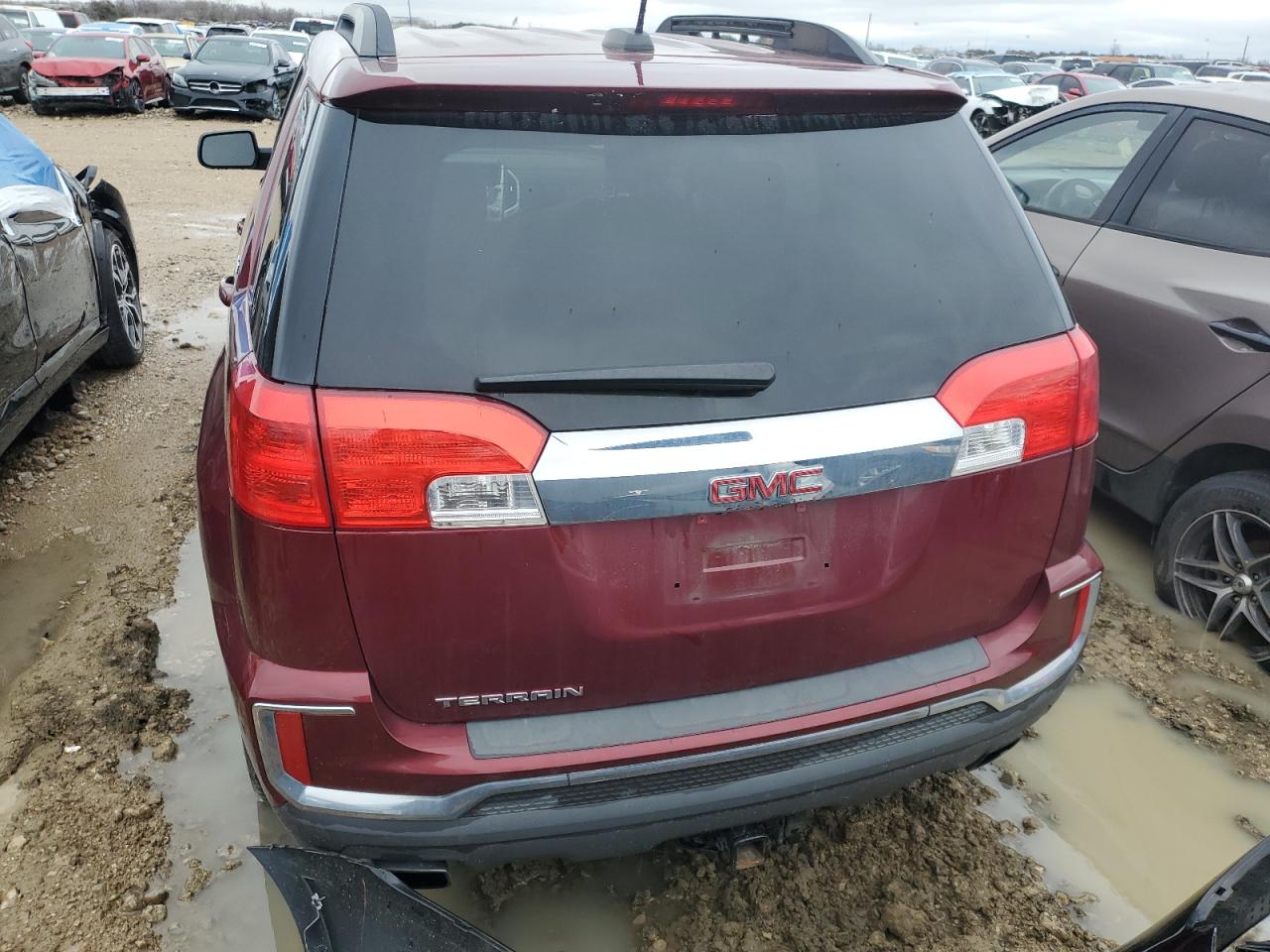 2017 GMC Terrain VIN 2GKFLNE3XH6184405 Copart auction photo, front end / side damage thumbnail 6