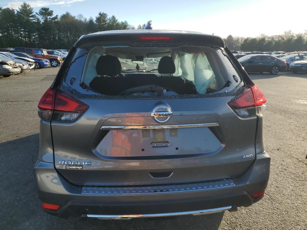 2018 Nissan Rogue VIN JN8AT2MV0JW329216 Copart auction photo, rollover damage thumbnail 6