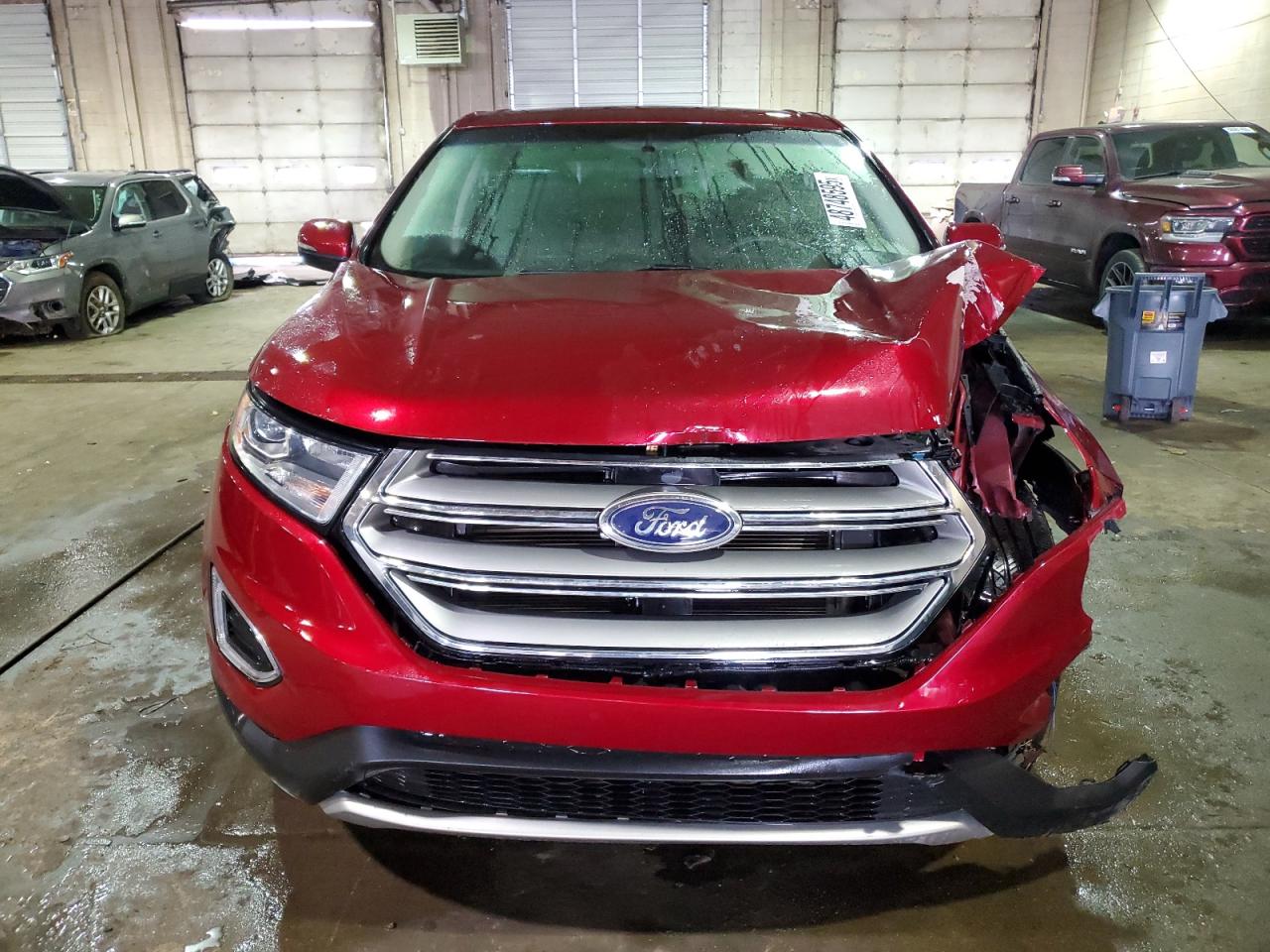 2016 Ford Edge VIN 2FMPK4J82GBC41535 Copart auction photo, front end / side damage thumbnail 5