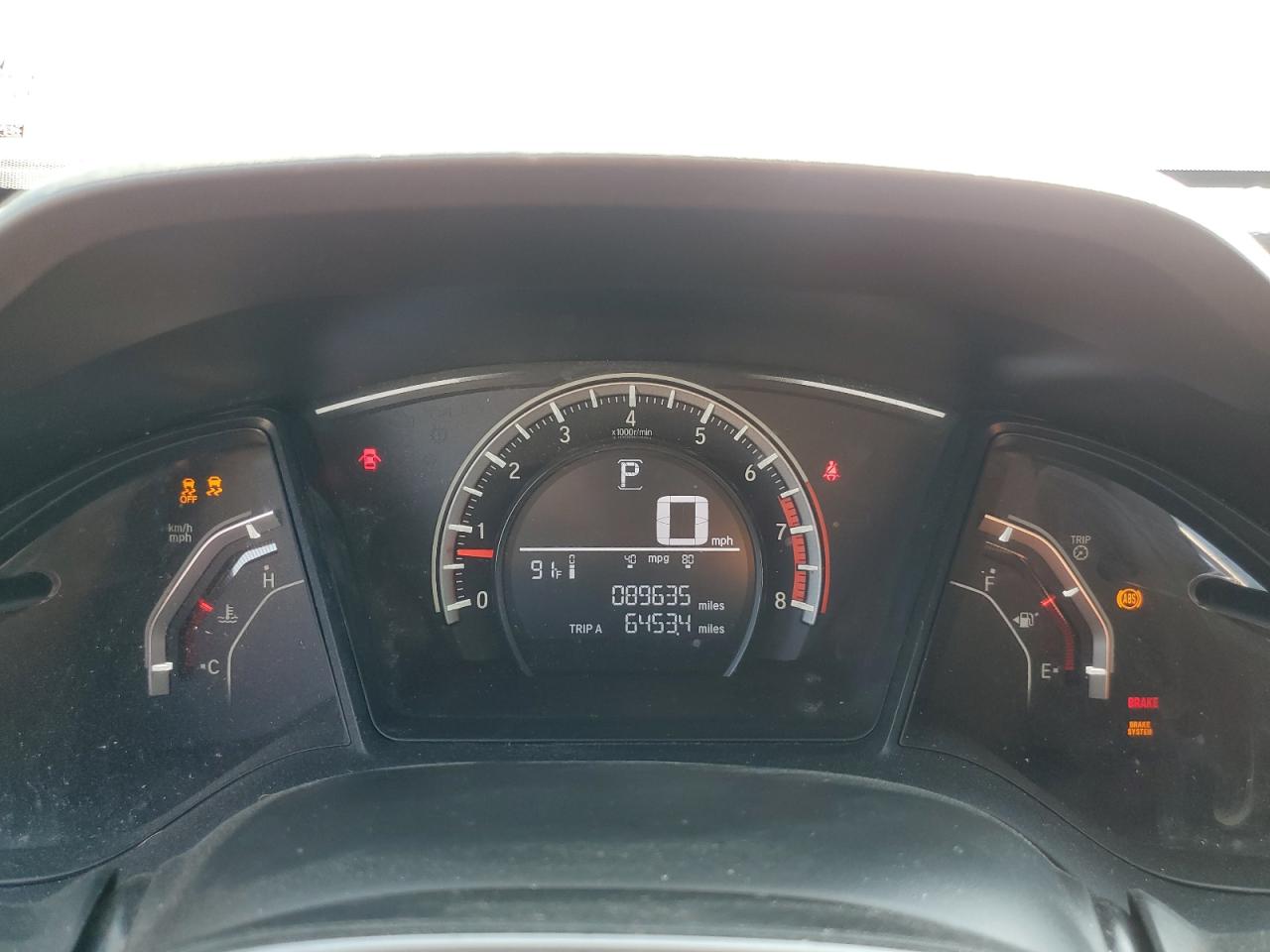 2018 Honda Civic VIN SHHFK7H4XJU416580 Copart auction photo, side / rear end damage thumbnail 9