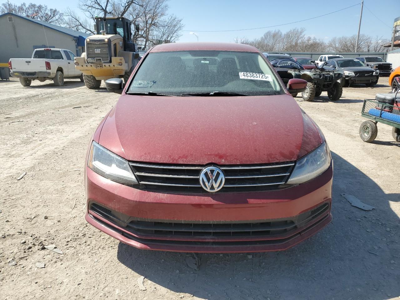 2017 Volkswagen Jetta VIN 3VW167AJ8HM385686 Copart auction photo, front end / side damage thumbnail 5