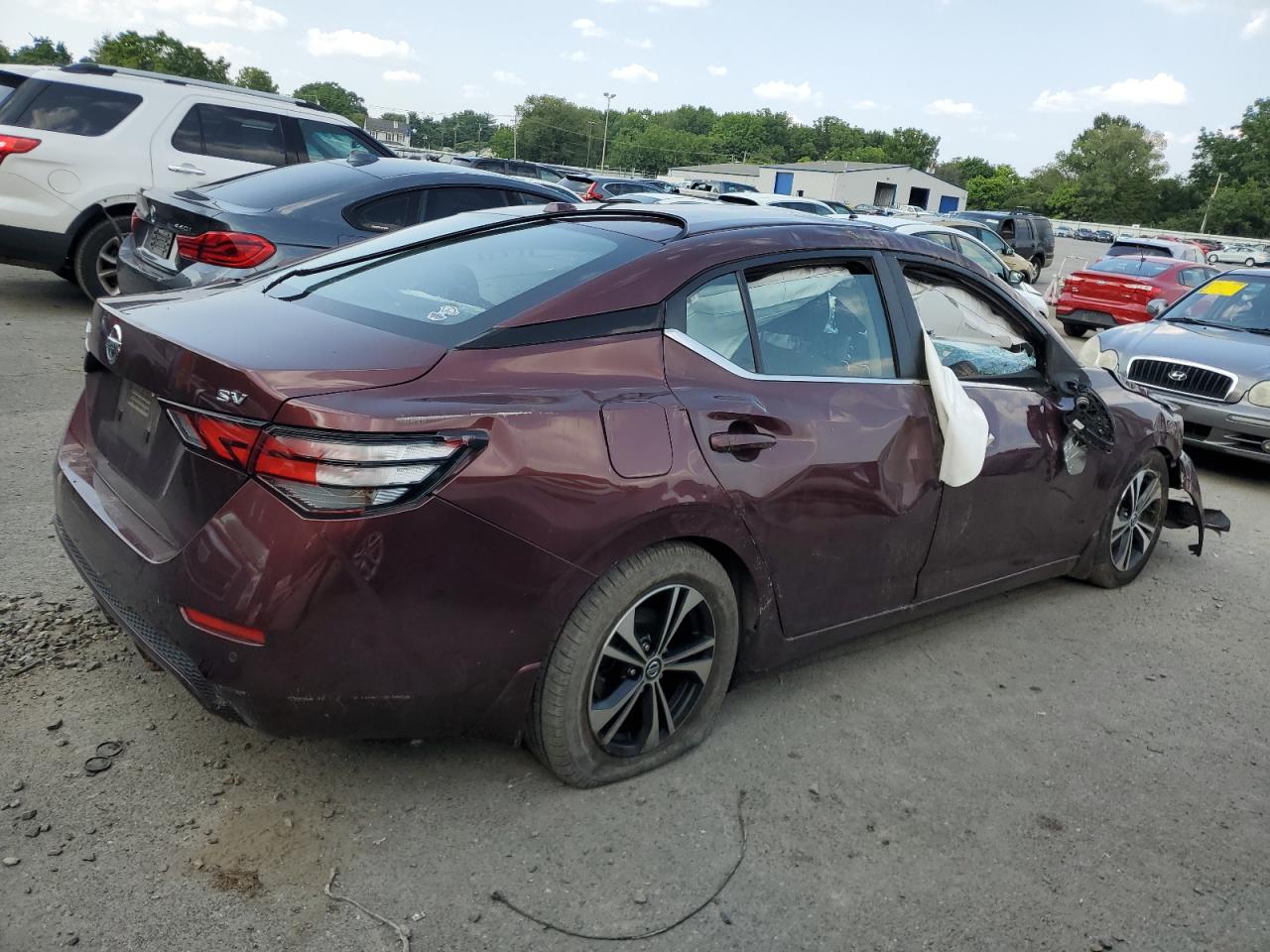 2021 Nissan Sentra VIN 3N1AB8CV5MY267511 Copart auction photo, all over damage thumbnail 3