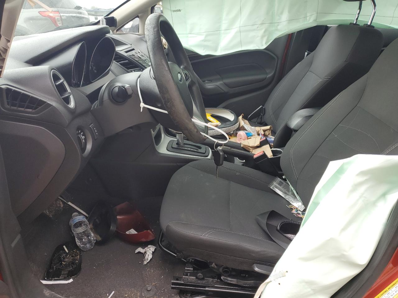 2019 Ford Fiesta VIN 3FADP4BJ0KM158757 Copart auction photo, side damage thumbnail 7