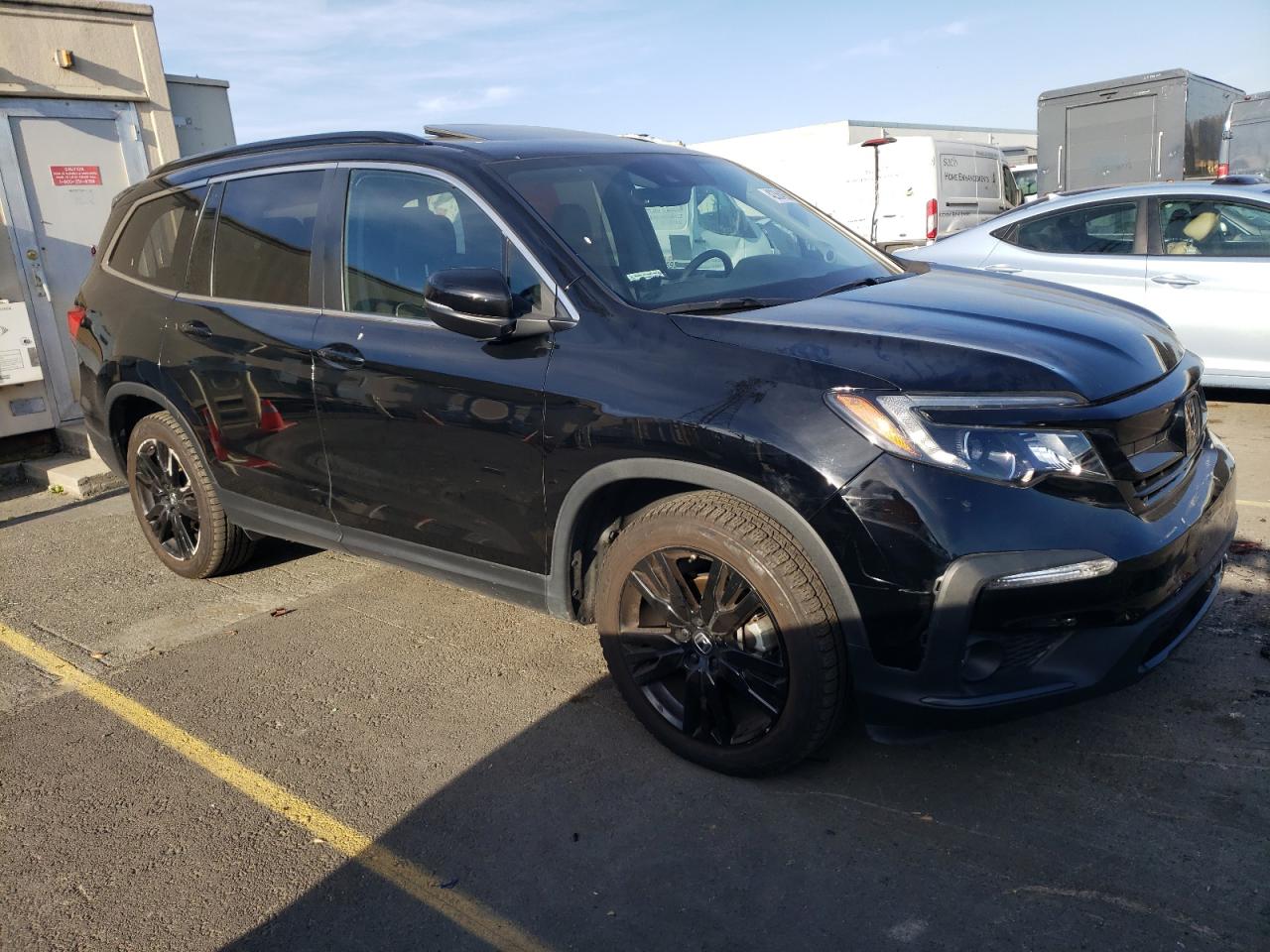 2022 Honda Pilot VIN 5FNYF5H25NB021925 Copart auction photo, rear end / front end damage thumbnail 4