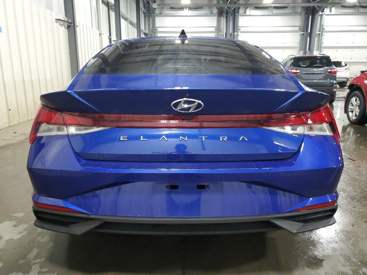 2022 Hyundai Elantra VIN 5NPLM4AG1NH070217 Copart auction photo, front end / side damage thumbnail 6