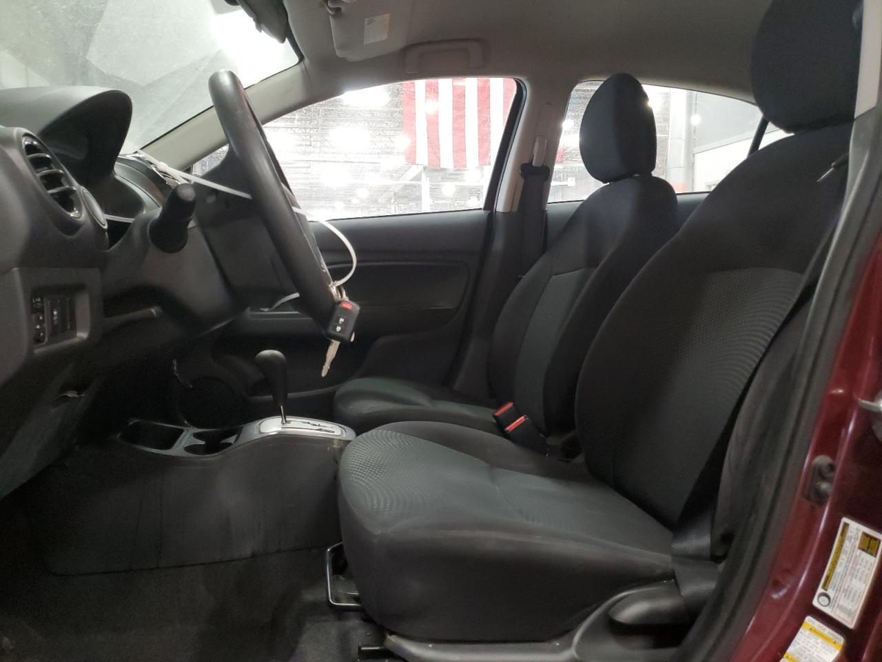 2017 Mitsubishi Mirage VIN ML32F3FJ8HHF09720 Copart auction photo, side / front end damage thumbnail 7