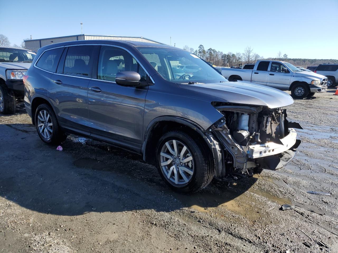2019 Honda Pilot VIN 5FNYF5H59KB036921 Copart auction photo, front end damage thumbnail 4