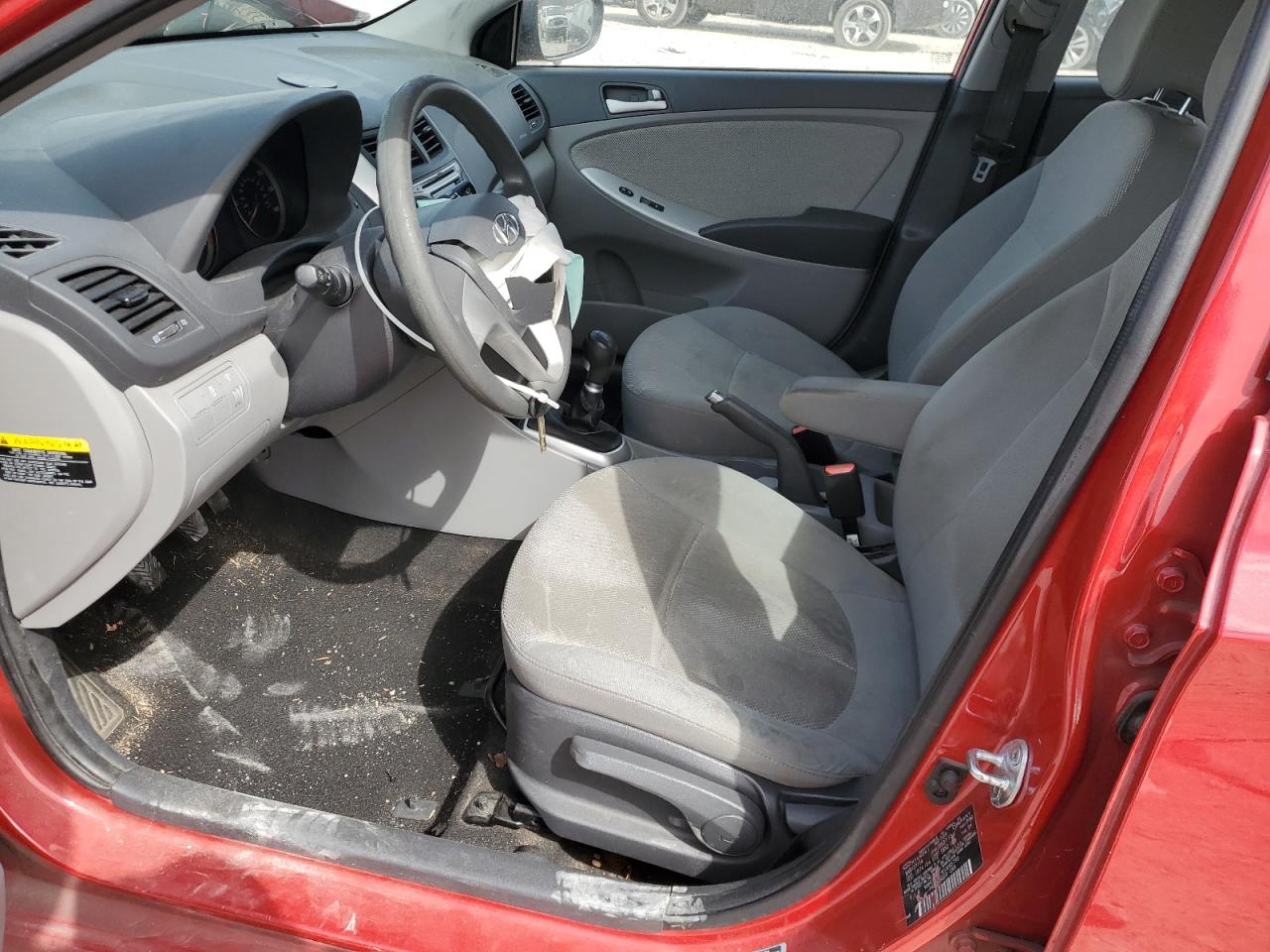 2014 Hyundai Accent VIN KMHCT4AE3EU695799 Copart auction photo, front end / rear end damage thumbnail 7