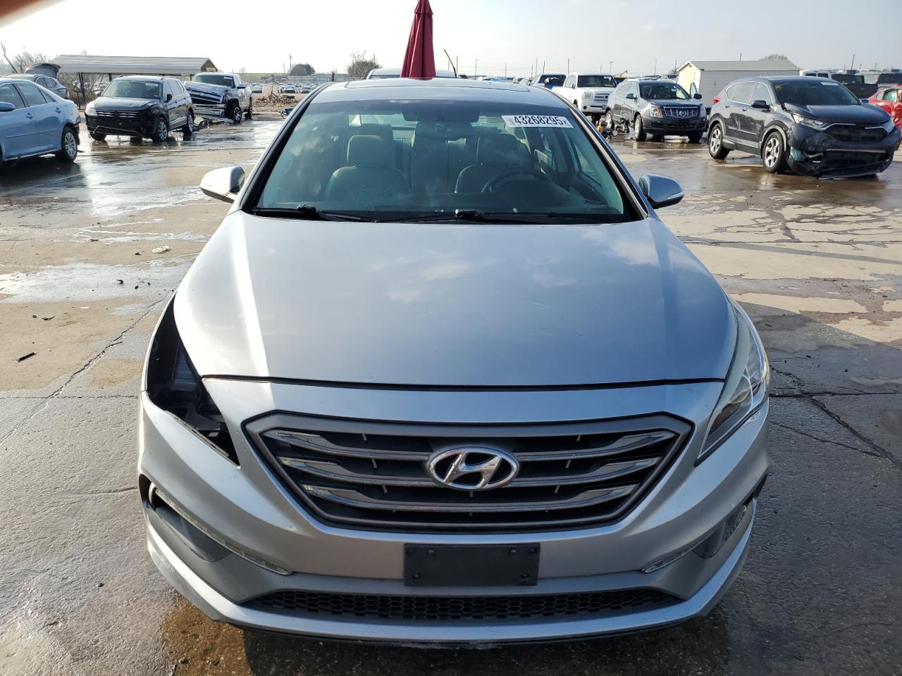 2016 Hyundai Sonata VIN 5NPE34AF9GH431814 Copart auction photo, front end damage thumbnail 5