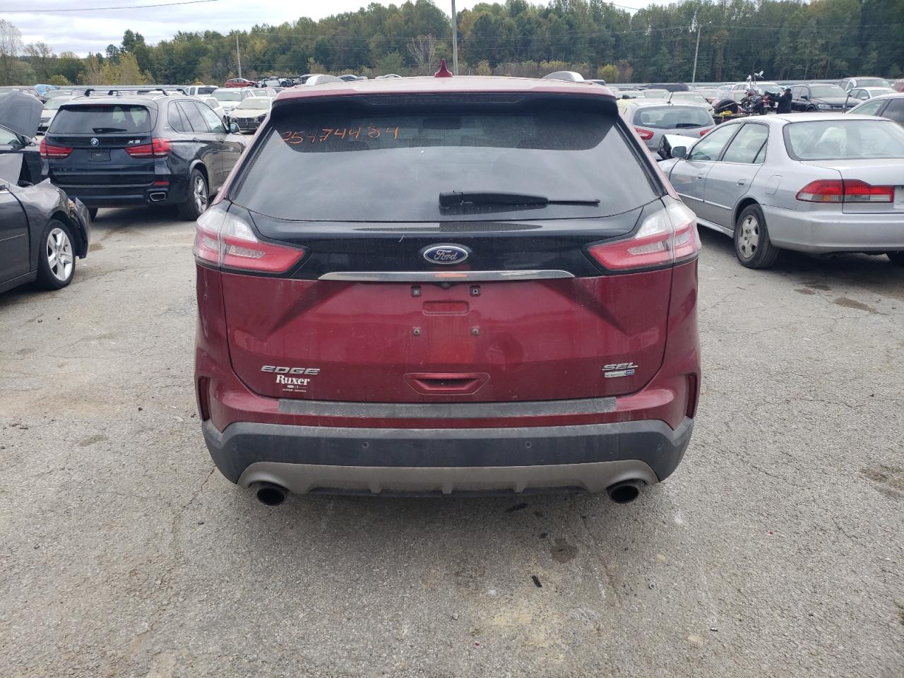 2019 Ford Edge VIN 2FMPK4J92KBC45893 Copart auction photo, front end damage thumbnail 6