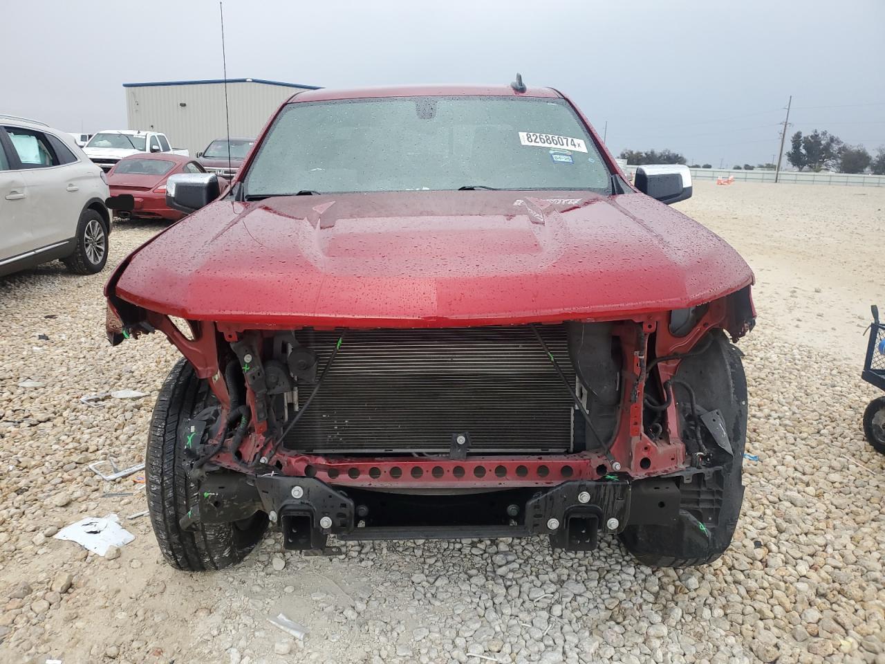 2021 Chevrolet Silverado VIN 1GCPWCED2MZ284663 Copart auction photo, front end / side damage thumbnail 5