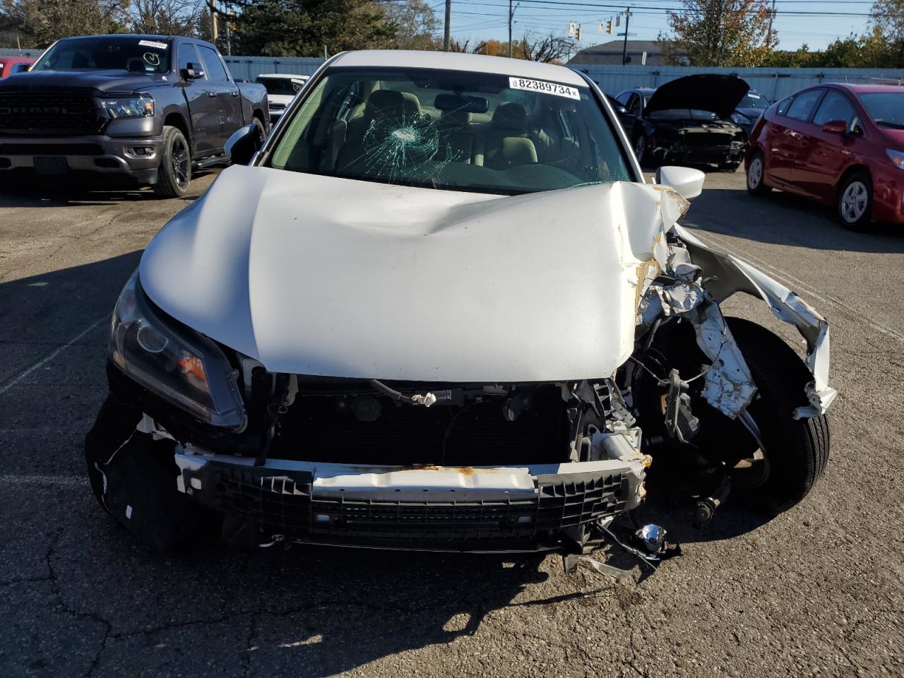 2014 Honda Accord VIN 1HGCR2F35EA279772 Copart auction photo, front end / undercarriage damage thumbnail 5